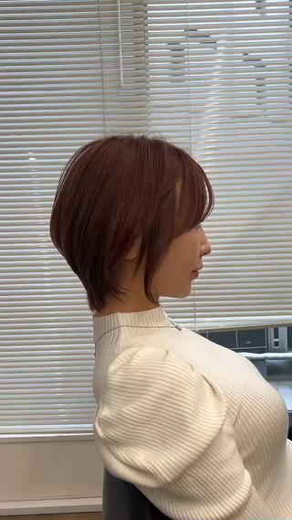 ショート カラー 韓国×髪質改善💊 似合わせ/武田涼のヘアスタイル