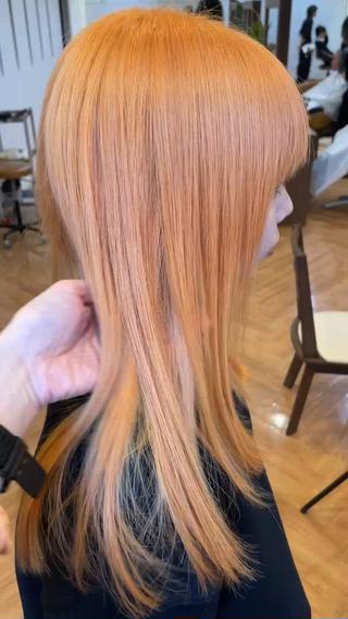 セミロング カラー デュファブル　高橋 慶一のヘアスタイル