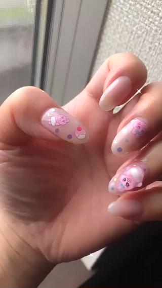 おぱんちゅうさぎネイル 