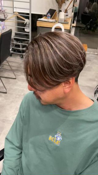 メンズハイライト、メンズカット