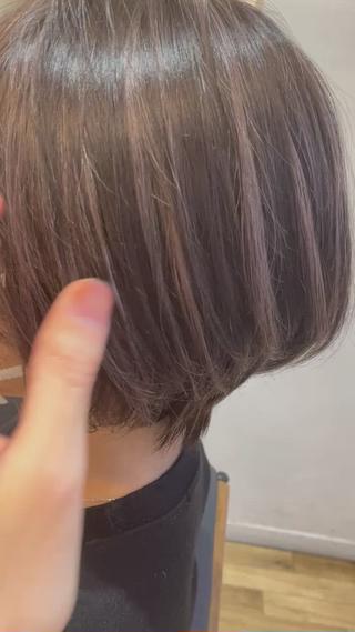 流行りのショートボブ 