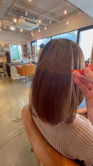 柔らかい縮毛矯正×酸熱トリートメント 