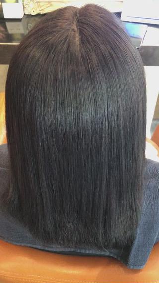 ミディアム 韓国風カット/ 髪質改善 黒崎のヘアスタイル