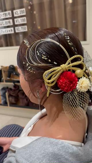 ミディアム 安田 美由紀のヘアスタイル