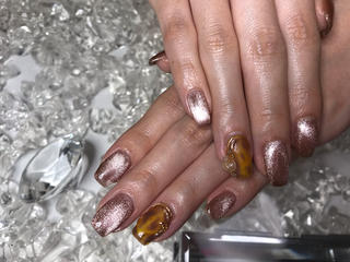 マグネットネイル♡ベッコウアート 