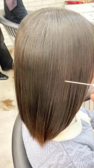 ミディアム 艶カラー美髪縮毛矯正 /髪質改善✨️ユウキのヘアスタイル