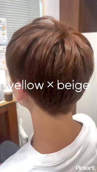 ショート カラー メンズ 艶髪☀️ダメージレス ☀佐藤 綺菜のヘアスタイル