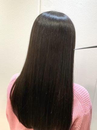 艶髪髪質改善  暗髪　 