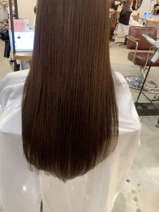 髪質改善ストレート&カラー 