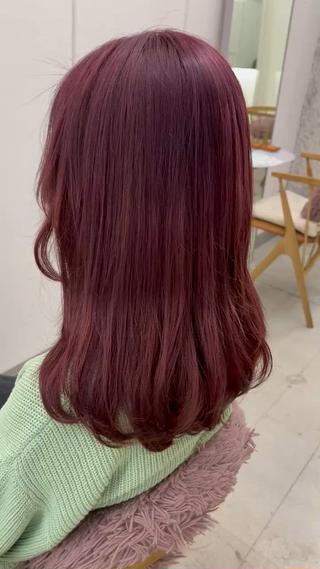 こっくりピンクレッド×ローレイヤー 