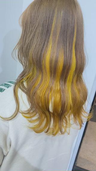 ダブルカラーインナーイエロー表面ミルクティー 