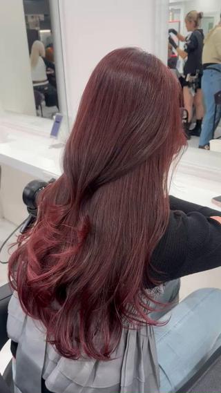 ロング ブリーチなし✦.* 暖色カラー🎀セナのヘアスタイル