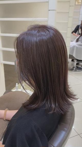 透明感を作る細めのハイライト 