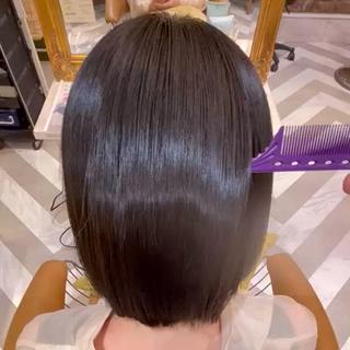 ミディアム 髪質改善【縮毛矯正】 北千住で美髪に導く人のヘアスタイル