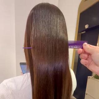ロング カラー 髪質改善【縮毛矯正】 北千住で美髪に導く人のヘアスタイル