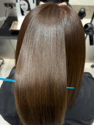 ダメージレスカラーでツヤツヤに️
 