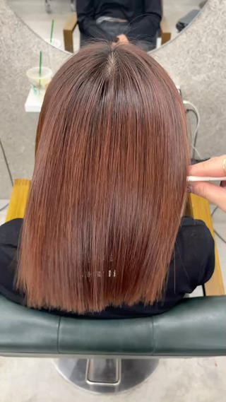 艶と柔らかさが他の縮毛矯正とは違います！髪に艶がでる美髪矯正です！ブローやアイロンなどは使わずに普通に乾かしただけで今までにない艶がでます☆癖がなくなりボリュームも抑えられ軽くなったように感じます☆美髪矯正/髪質改善 