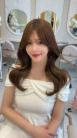 セミロング 顔周り/艶感カラー /レイヤー/TAKUのヘアスタイル