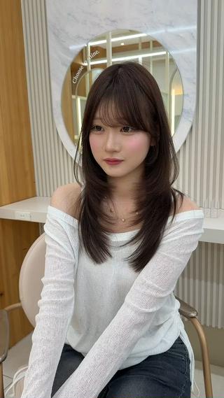 セミロング 顔周り/艶感カラー /レイヤー/TAKUのヘアスタイル