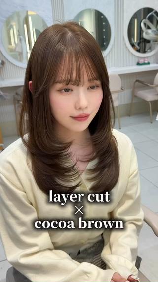 セミロング 顔周り/艶感カラー /レイヤー/TAKUのヘアスタイル