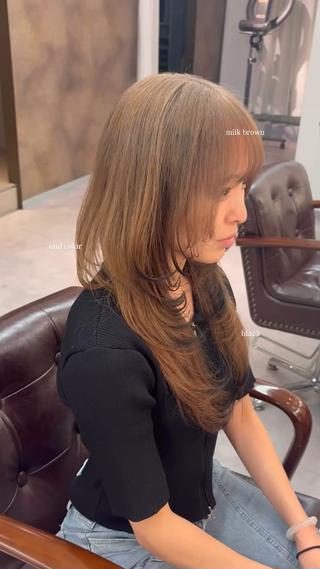 ロング macheriebyhase所属・藤井 心音のヘアスタイル