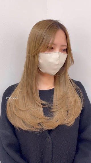 ロング macheriebyhase所属・藤井 心音のヘアスタイル
