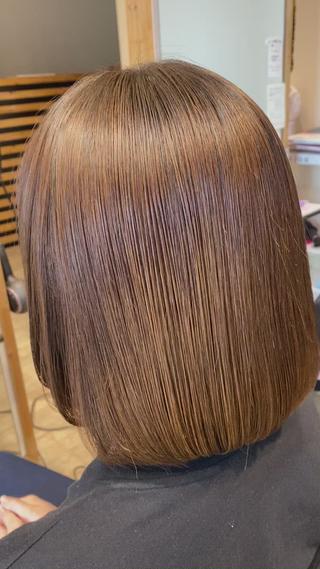 ミディアム パーマ 関口 友行のヘアスタイル