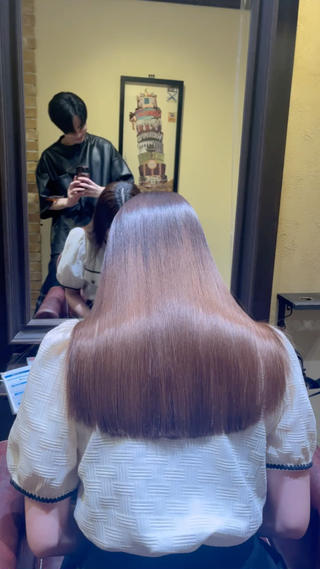 ロング 🧡ミルクティー/ レイヤー🧡ショウナのヘアスタイル