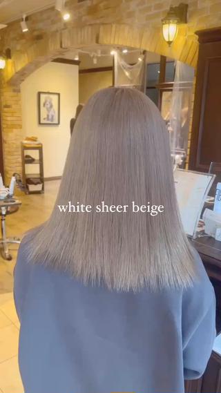 ミディアム 🧡ミルクティー/ レイヤー🧡ショウナのヘアスタイル