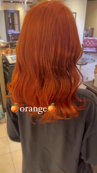 カラーバターでオレンジON 