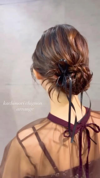 セミロング ヘアアレンジ ヘアメイク/髪質改善 🎀Moeri🎀のヘアスタイル