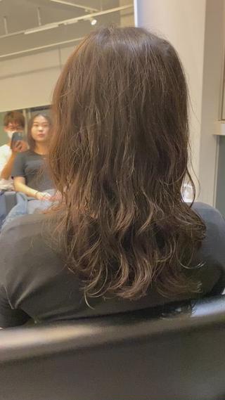 朝のスタイリングが楽なパーマスタイル︎︎