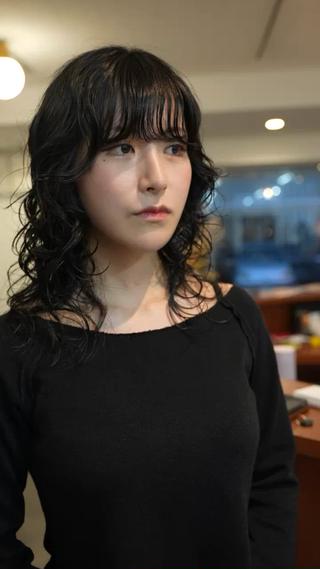 レイヤー＋パーマ
 