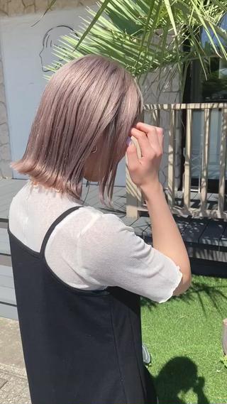 ミディアム ボブ/レイヤー/ ショートcovo代表のヘアスタイル