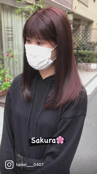 セミロング カラー 💎透明感カラー特化 💎TAISEIのヘアスタイル