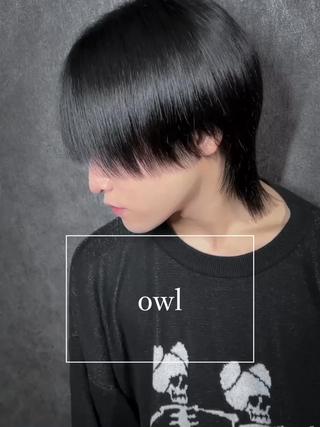 ミディアム パーマ メンズ メンズサロン【owl 心斎橋】難波/アメ村のヘアスタイル