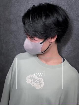 ミディアム メンズ メンズサロン【owl 心斎橋】難波/アメ村のヘアスタイル