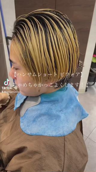 ミディアム カラー メンズ メンズサロン【owl 心斎橋】難波/アメ村のヘアスタイル