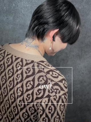 ミディアム パーマ メンズ メンズサロン【owl 心斎橋】難波/アメ村のヘアスタイル