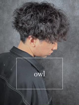 ショート パーマ メンズ メンズサロン【owl 心斎橋】難波/アメ村のヘアスタイル
