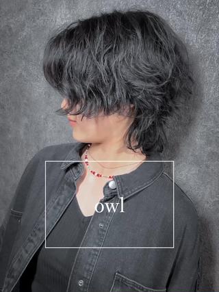 ミディアム パーマ メンズ メンズサロン【owl 心斎橋】難波/アメ村のヘアスタイル