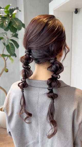 緩めあみおろしスタイル 