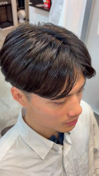 ミディアム パーマ メンズ メンズパーマ特化 カバヤマ　リョウのヘアスタイル