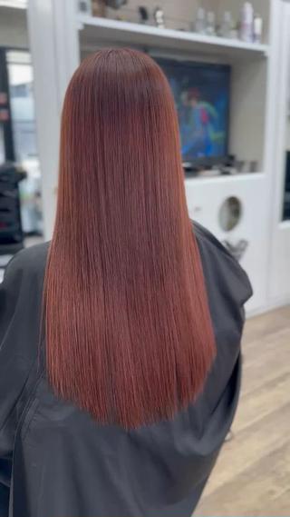 ブリーチなしでピンクベージュにしてます！ 