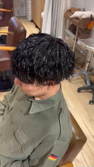 強め波巻きパーマ 