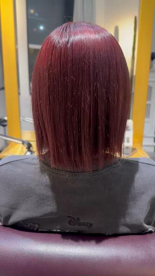 ミディアム カラー 艶髪/レイヤー 💖心斎橋/Sakiのヘアスタイル