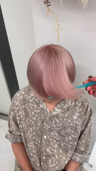 カラー メンズ りゆ (ハイトーンカラー)のヘアスタイル