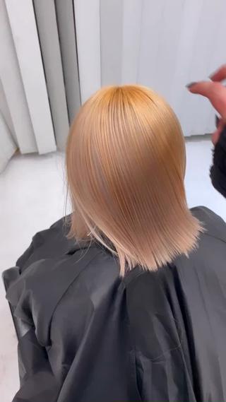 ショート カラー りゆ (ハイトーンカラー)のヘアスタイル