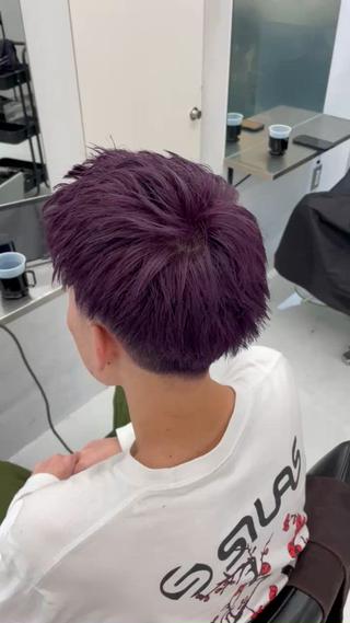 ショート カラー メンズ りゆ (ハイトーンカラー)のヘアスタイル