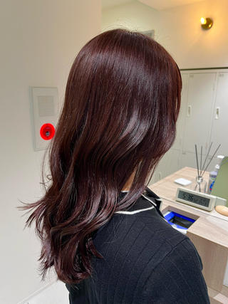 黒髪からの初カラー
ブリーチなしのワンカラーです 